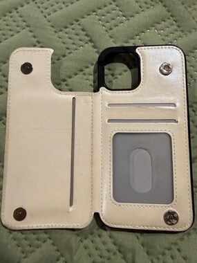 iPhone 11 Pro Max Wallet Case Blush Pink Folio Card Holder ID Window